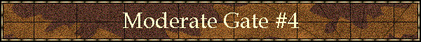 Moderate Gate #4