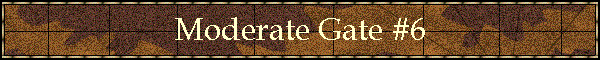 Moderate Gate #6