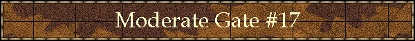 Moderate Gate #17