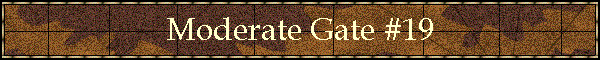 Moderate Gate #19