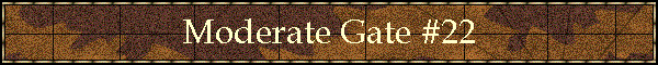 Moderate Gate #22