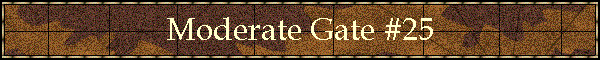 Moderate Gate #25