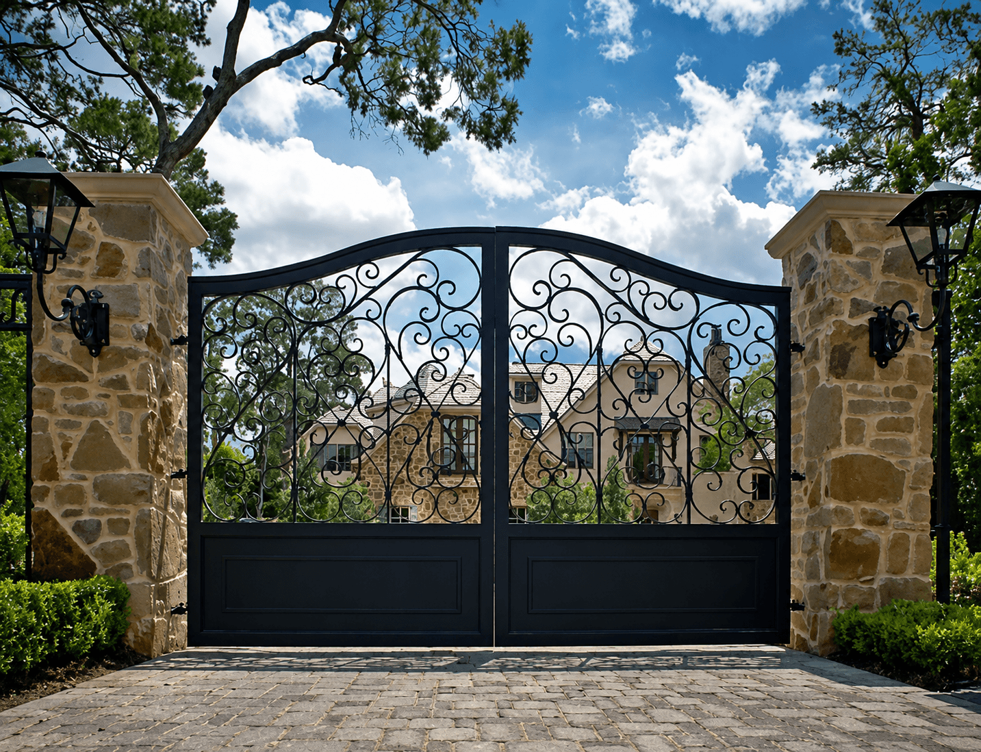 Elaborate Steel Gates